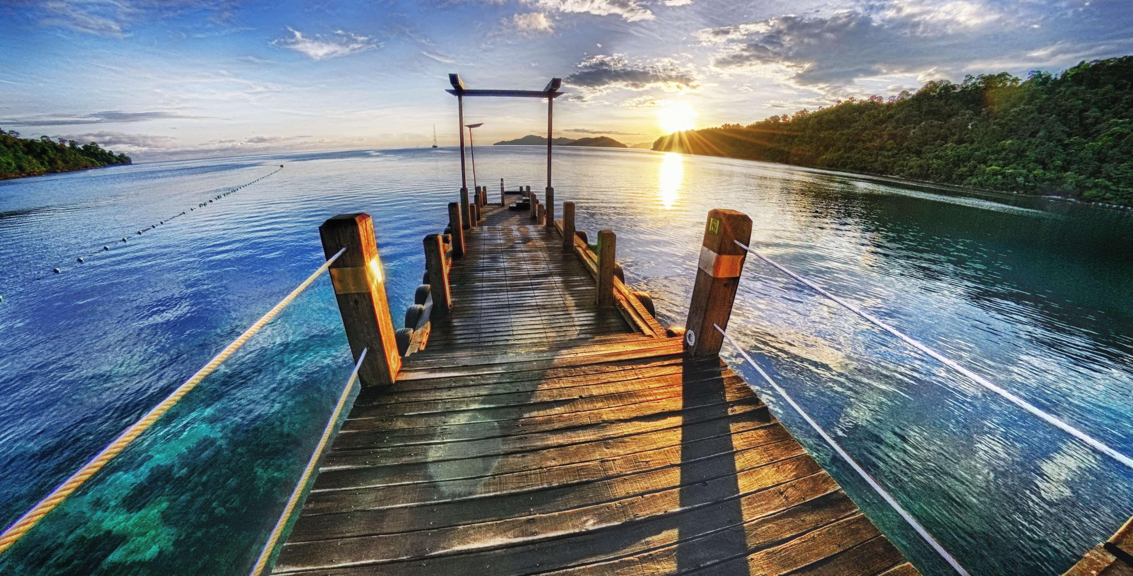 Bunga Raya Island Resort & Spa Pulau Gaya Buitenkant foto