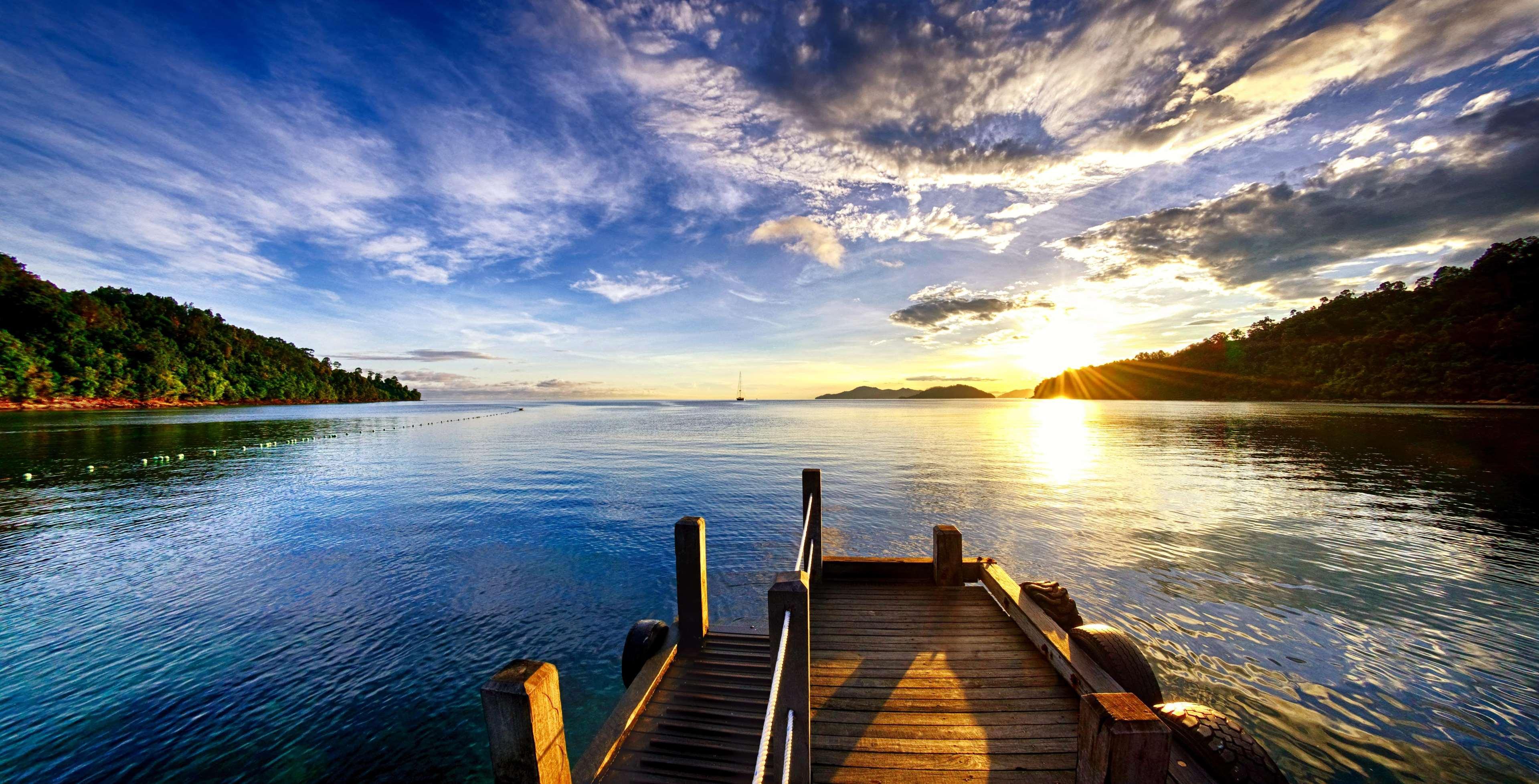 Bunga Raya Island Resort & Spa Pulau Gaya Buitenkant foto